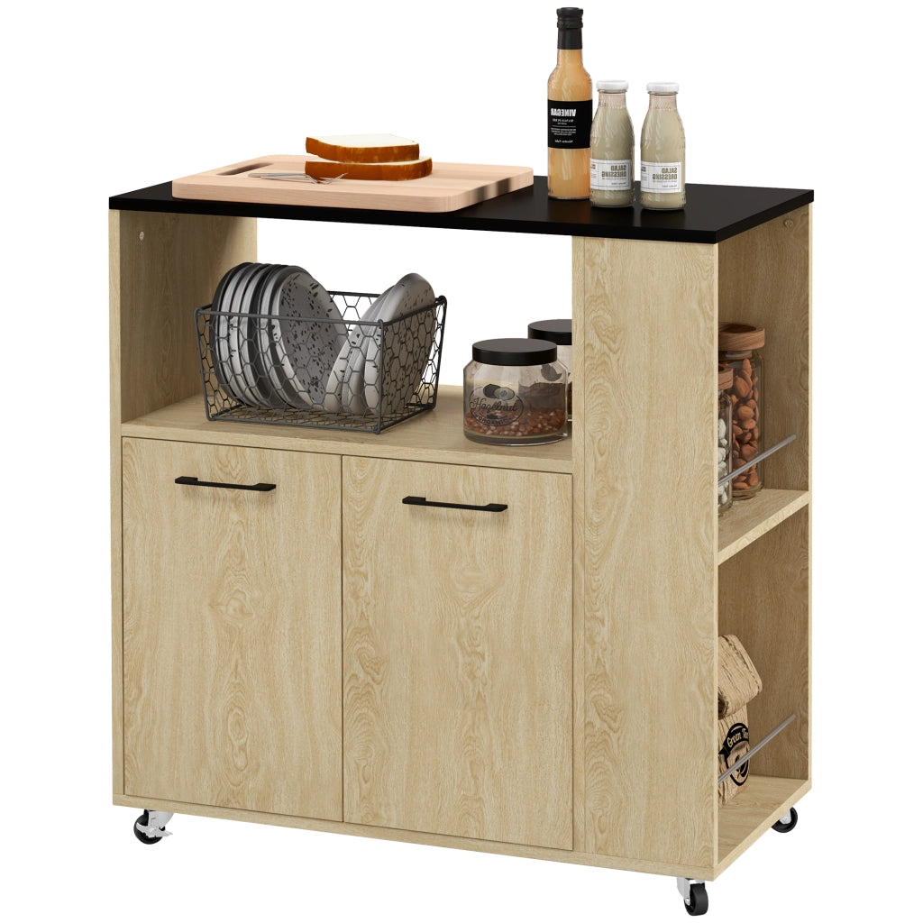 Carrello da cucina con ripiani e ruote ¨C Minimal ¨C 75x40x80,5 cm