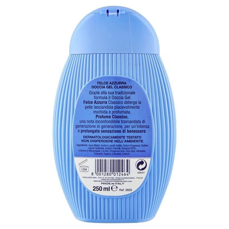 FELCE AZZURRA DOCCIA  IN FORMATO DA 250ML CLASSICO