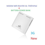 Trade Shop - Wireless Mini Modem Wifi Router 3g Portatile Con Batteria Supporta Sim Wcdma -