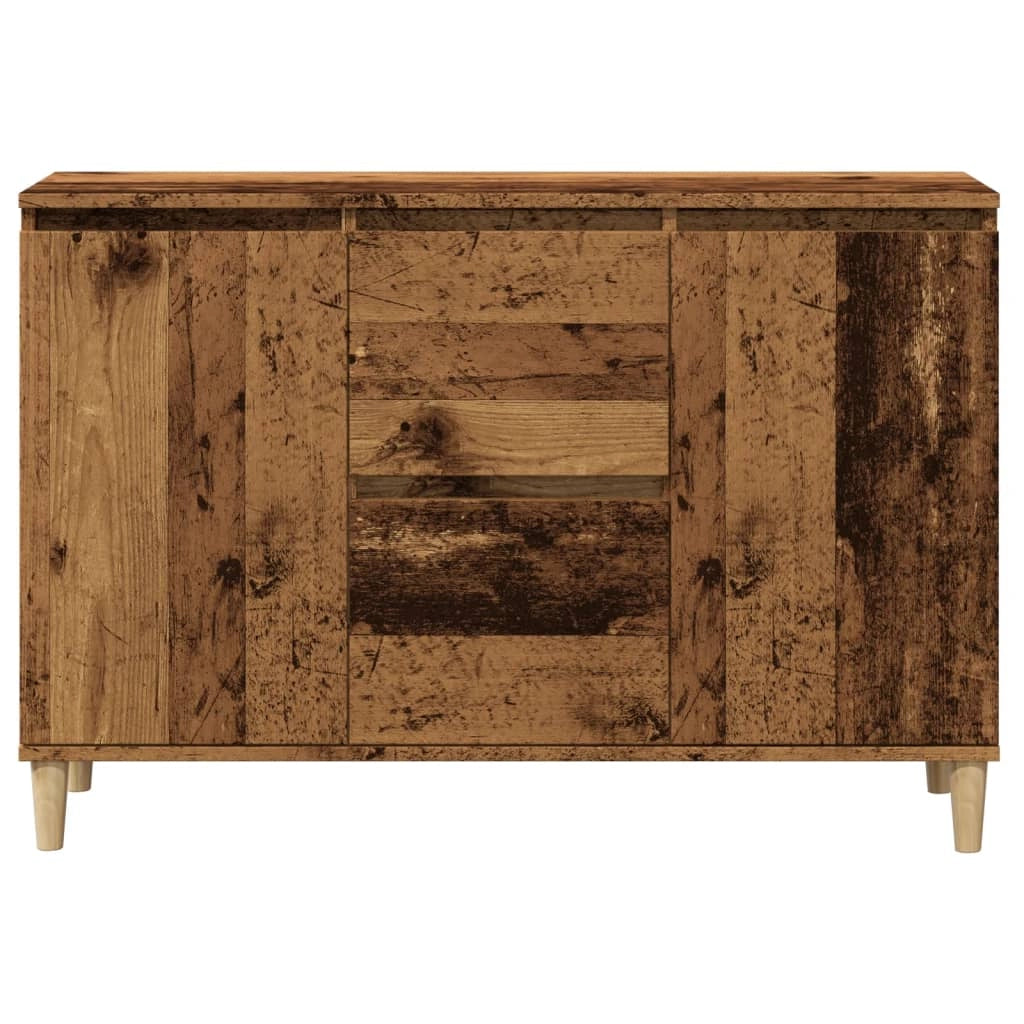 Buffet credenza cassettiera armadio mobile contenitore organizer cucina soggiorno salotto legno vecchio 102 x 35 x 70 cm legno ingegnerizzato marrone 02_0036597