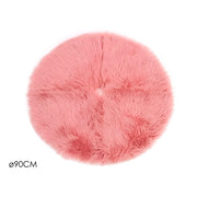 COPRIBASE ALBERO PELLICCIA 90CM ROSA.