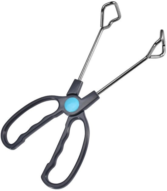 Tang da Cucina - Pincetta da Cucina - Tang per Insalata - Tang per BBQ - Tang per Griglia - Servizio Tang - Acciaio Inossidabile - 25*8cm - Argento, Nero - Accessori per BBQ - Tang per BBQ - Tang per Insalata