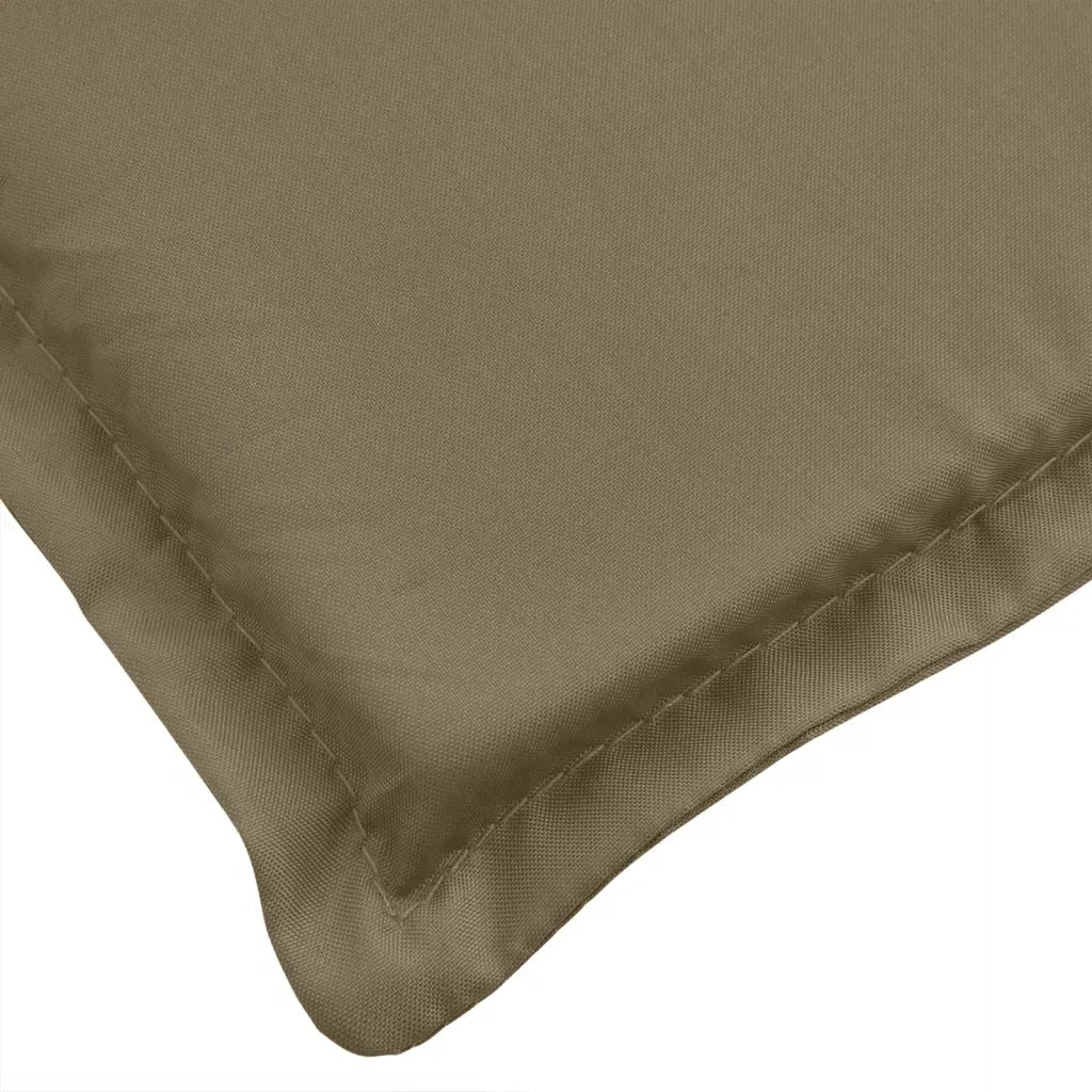 Cuscini Panca Giardino 2 pz-Set di 2 Cuscini per panchina da esterno Tortora M¨¦lange 180x50x7 cm Tessuto