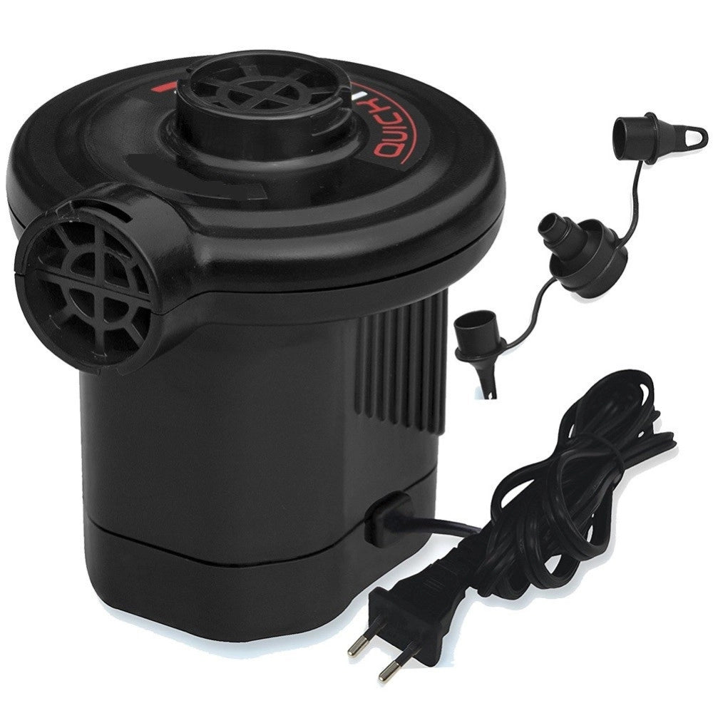 Trade Shop - Compressore Gonfiatore Elettrico Portatile Pompa 220v 3 Riduttori Per Gonfiabili -