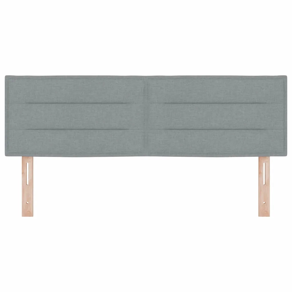 Testiera | Testata Grigio chiaro 144 cm Tessuto