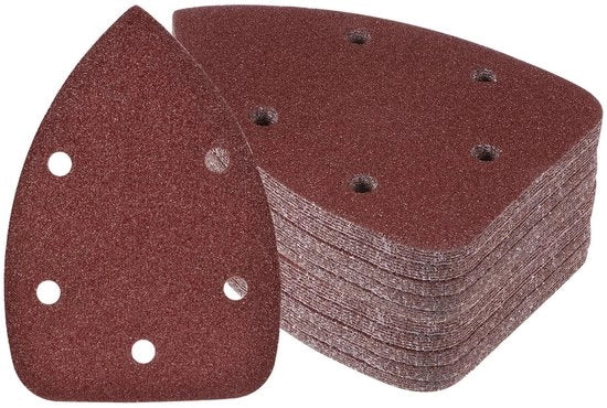 Set di carta abrasiva 50 pezzi - carta abrasiva a forma di triangolo - grana 60-3000 - ossido di alluminio - antistatico - adatto per legno e metallo - set di lastre abrasive