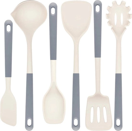 Set di Spatole per Cucina - Off White - 6 pezzi