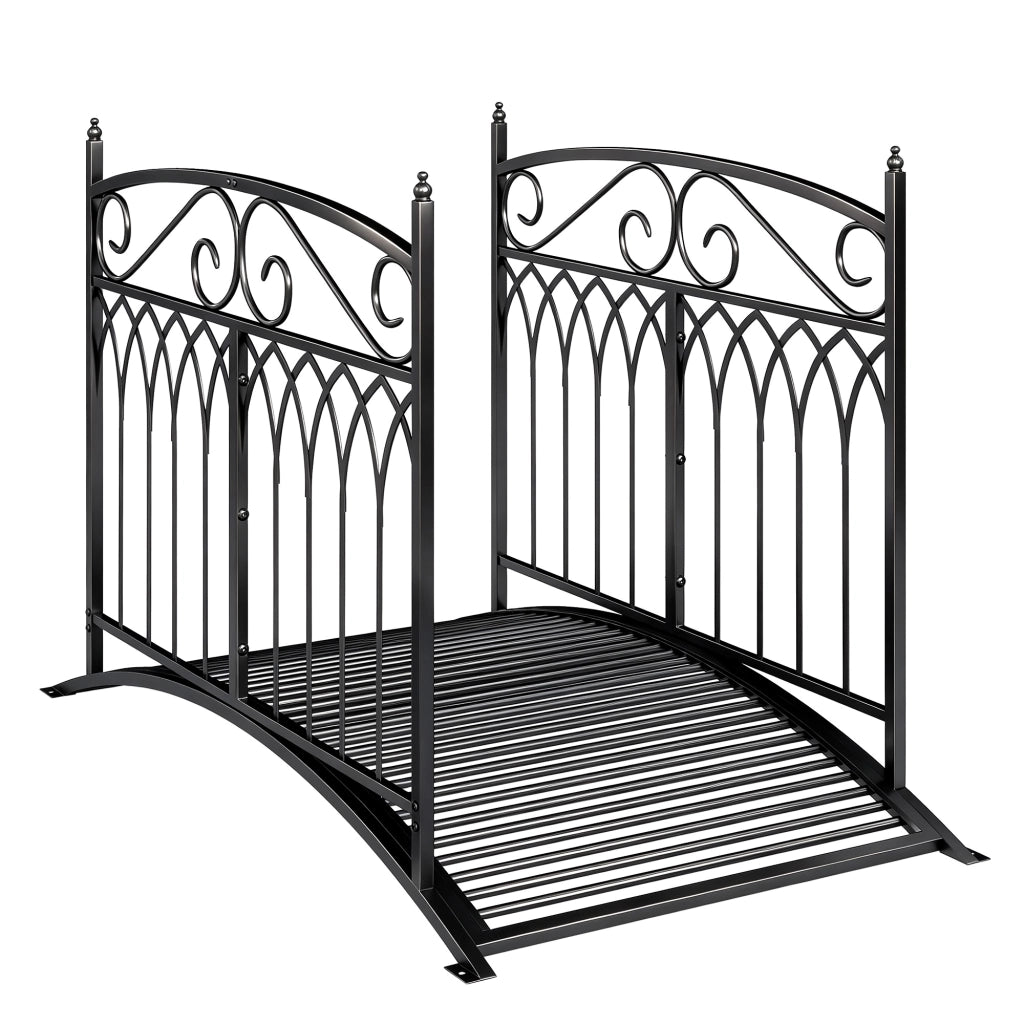 Ponticello da Giardino in Metallo Stile Barocco ¨C Zephmum ¨C Nero 91cm