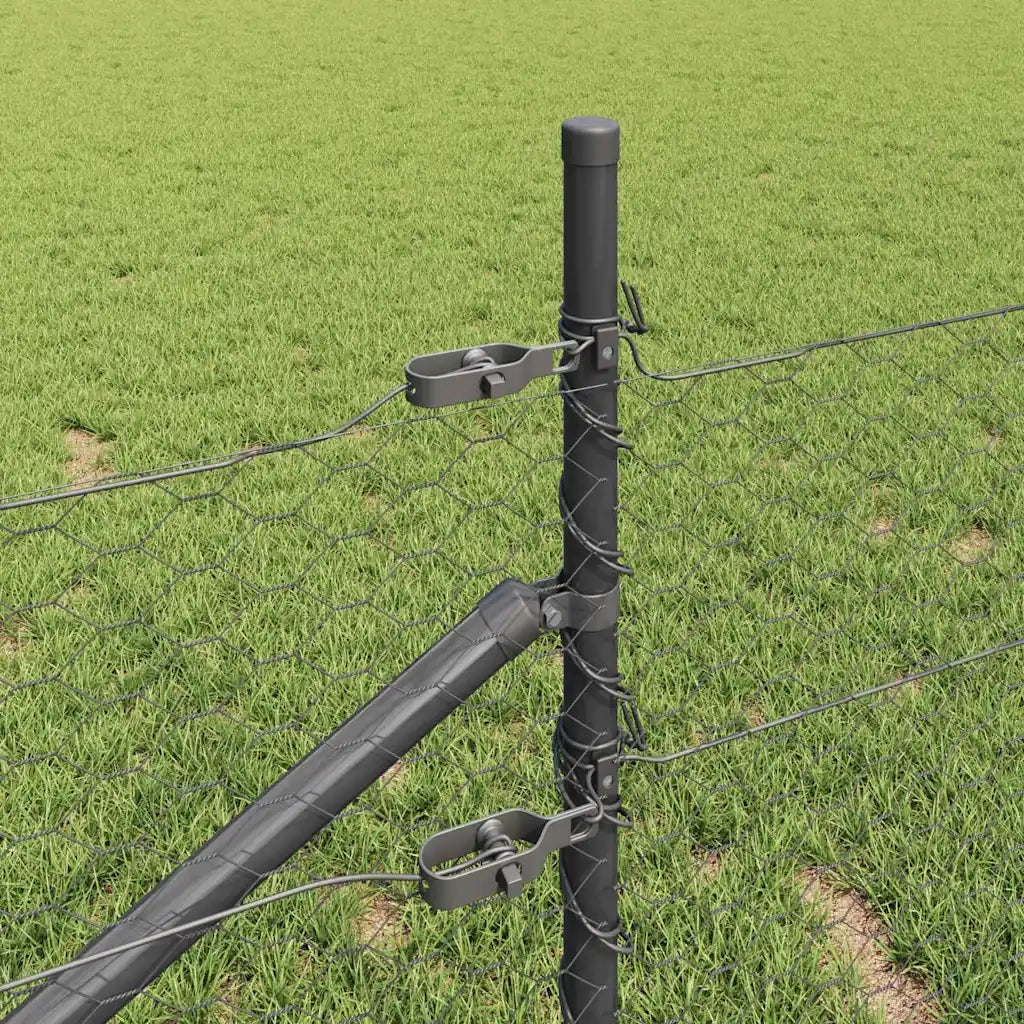 Palo della recinzione Grigio 50 x 0,8 m (rete 36 mm)