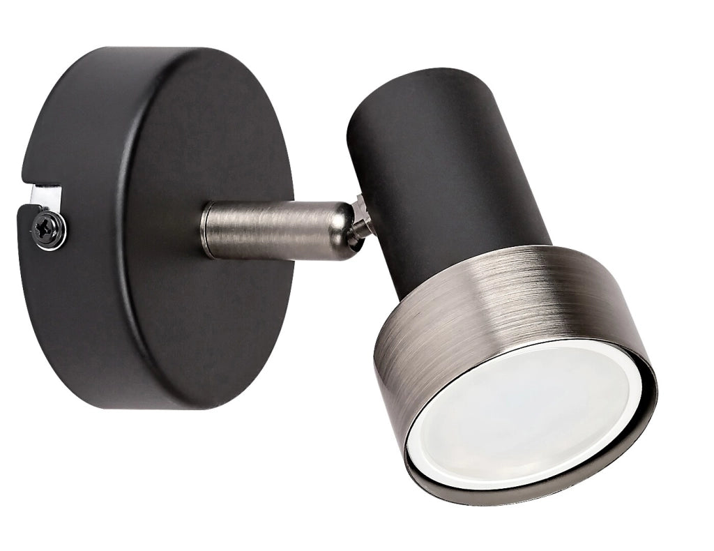 Applique industriale orientabile GU10 nero Konrad Rabalux