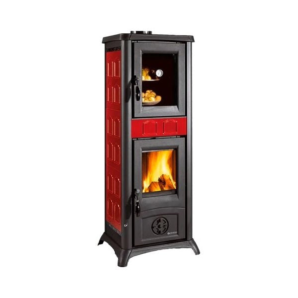 Stufa legna nordica gemma forno .165 bordeaux - 8022724008676