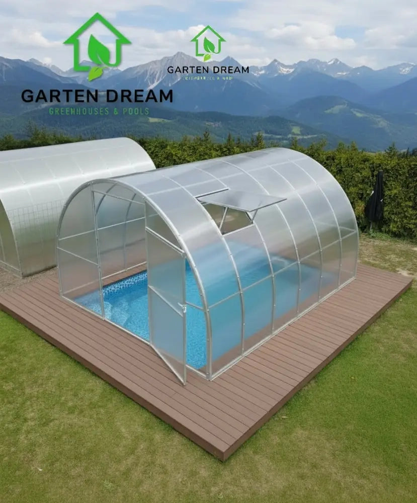 Copertura per Piscina Garten Dream MARINA 3x8 m con Policarbonato 6 mm