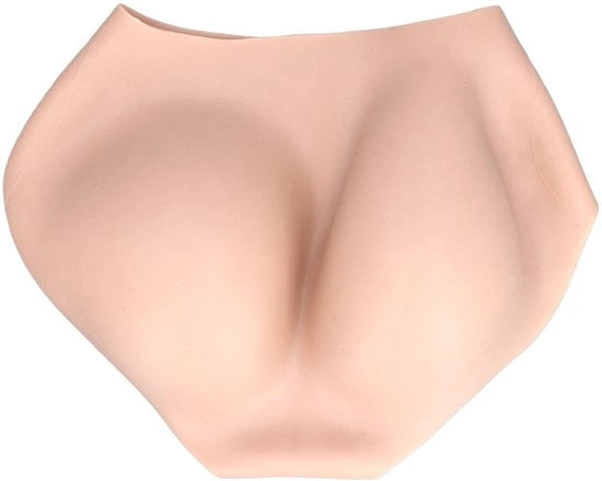 Pantaloncino di sostegno con silicone per glutei, impermeabile, idoneo per glutei più grandi, con materiale delicato per la pelle, slip di controllo per glutei falso (taglia M)