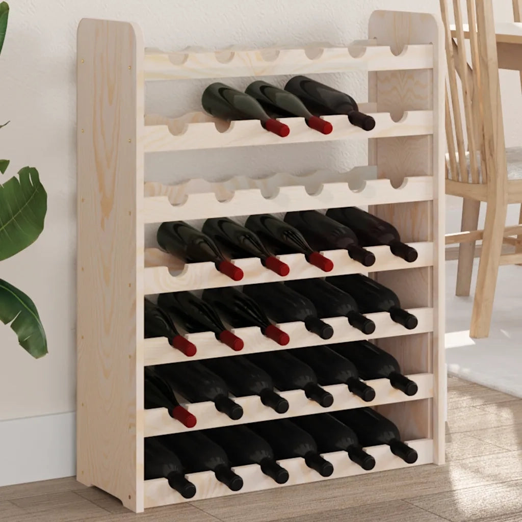 Portavini 67,5x25x87 cm in Legno Massello di Pino 4007559