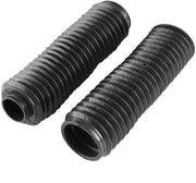 Foglia di gomma - 2 pezzi - Dampiprista - Copertura forcella - 23 cm - Nero - Protezione contro la polvere e le fughe