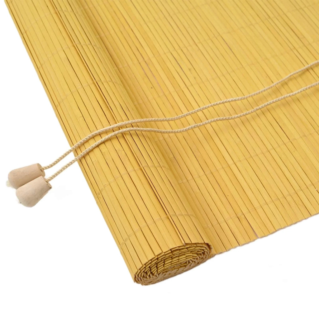 Tenda a rullo con tende Giallo 60 x 220 cm Bambù 42006863