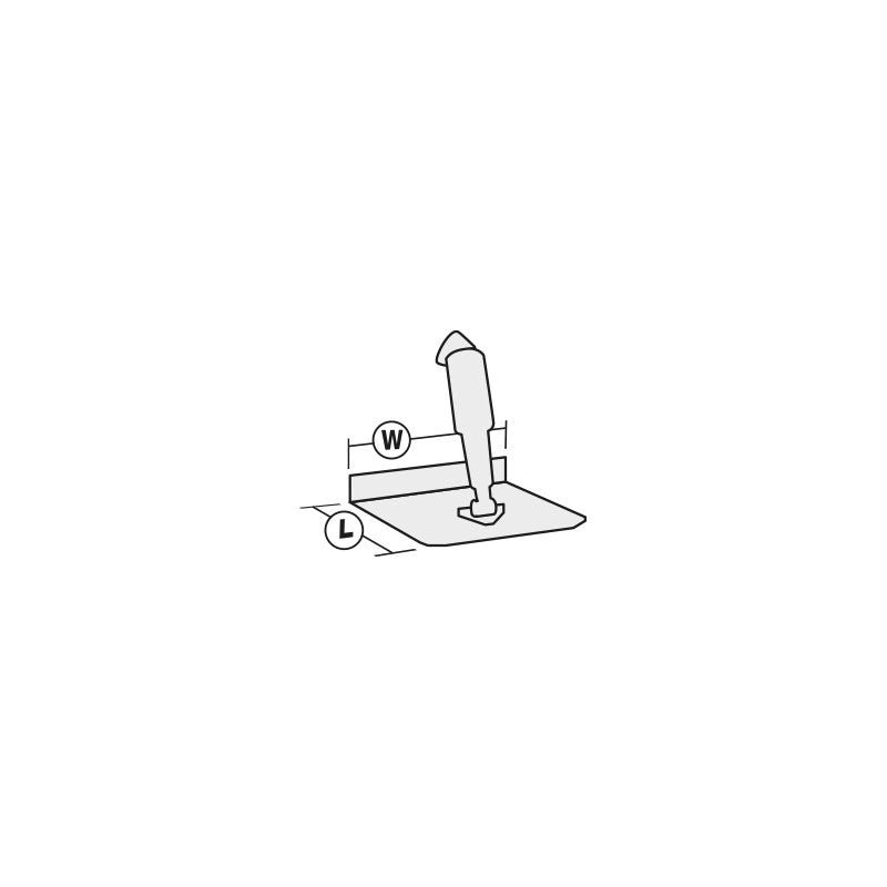 CORRETTORI D'ASSETTO EDGE MM305X229 TRIM TABS EDGE MM 305X305 - BOAT 6/9  M