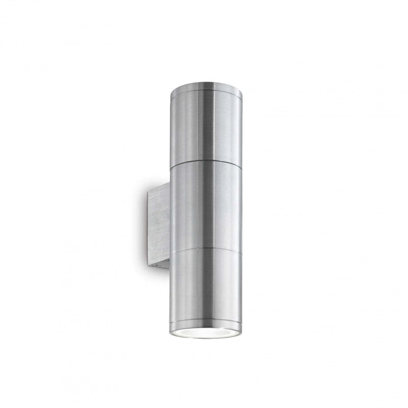 Lampada Da Parete Gun Ap2 Small Alluminio Ideal-Lux