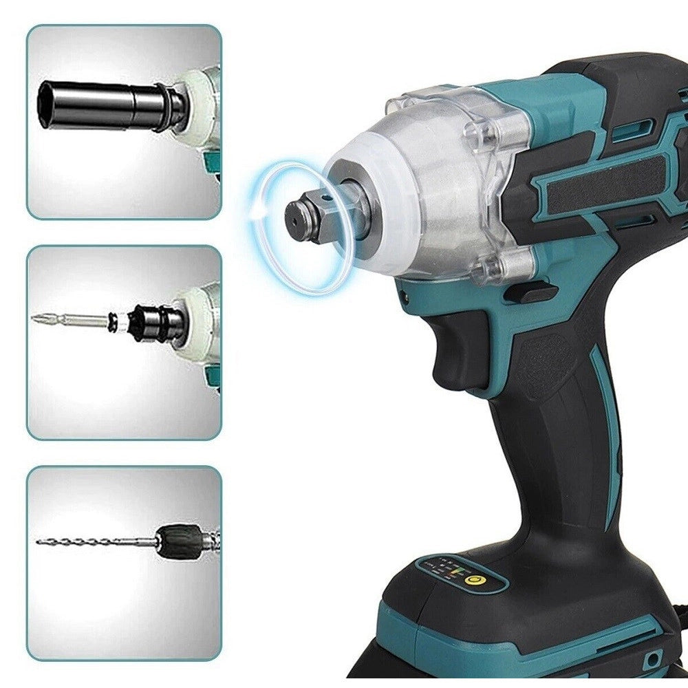 Trade Shop - Avvitatore Impulsi Svita Avvita Bulloni Doppia Batteria 20v 5ah + 25 Accessori -