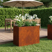 Vaso da giardino Ruggine 60 x 30 x 40 cm Acciaio Corten 8005566