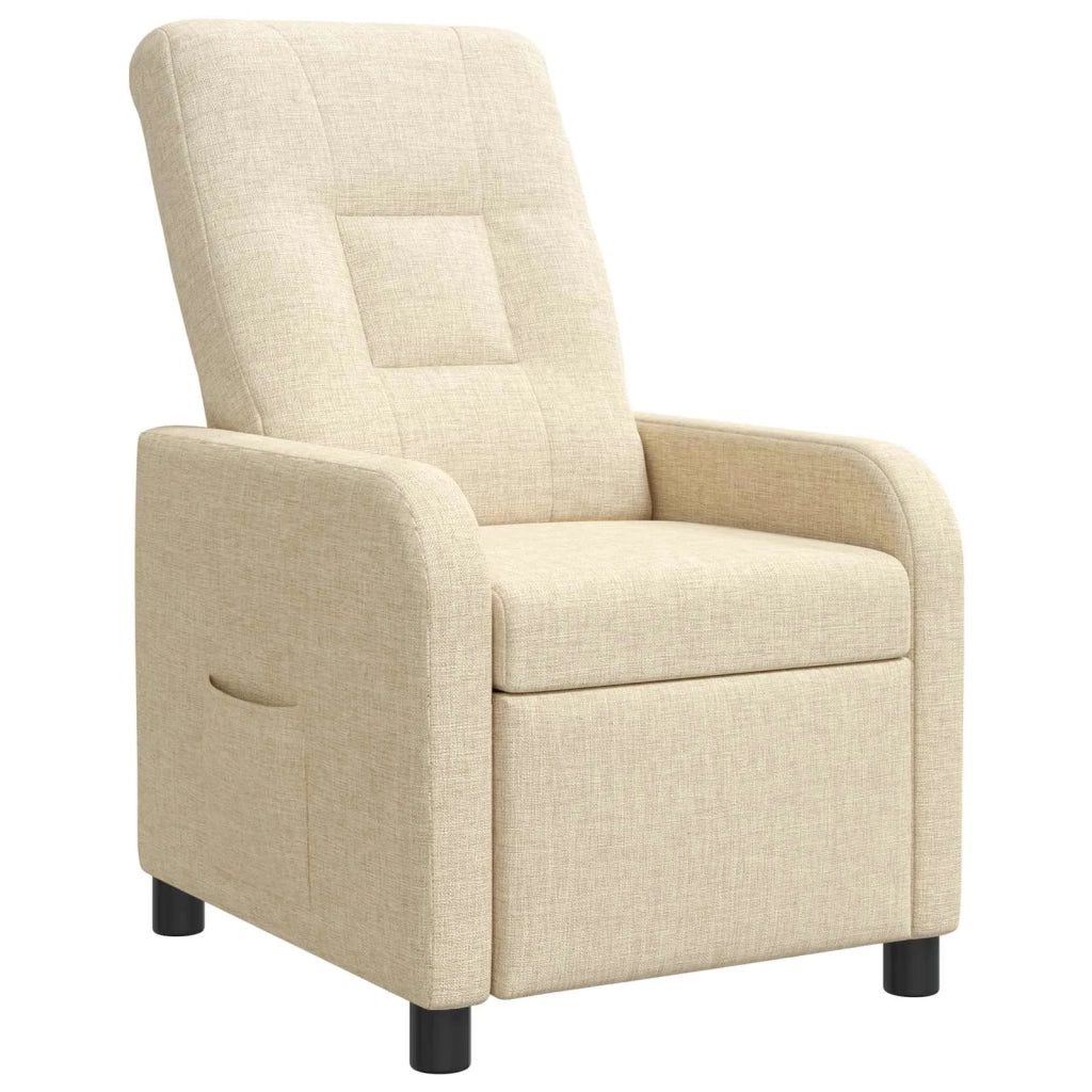 Poltrona reclinabile Crema Tessuto 42035028