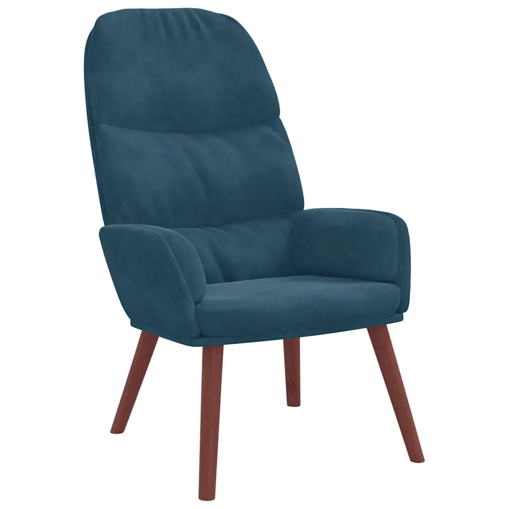 Poltrona Relax Blu in Velluto 4102620