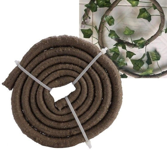 Decorazione per Terrario Flexibile - 1,5 m - Materiale PU - Decorazione per Terrario - Accessori per Supporto - Sicuro per Rettili - Aspetto Naturale - Struttura di Salita