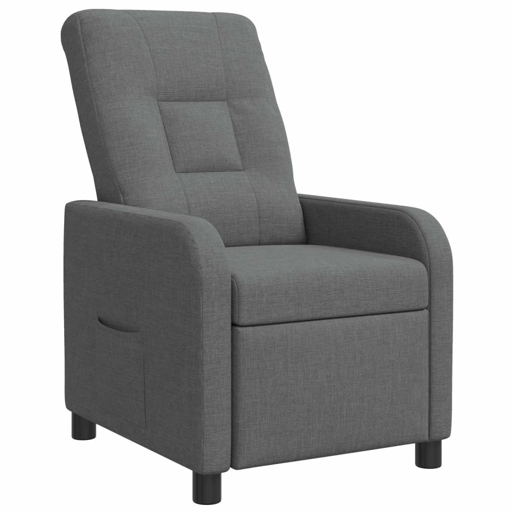 Poltrona reclinabile Grigio Scuro Tessuto 42035022