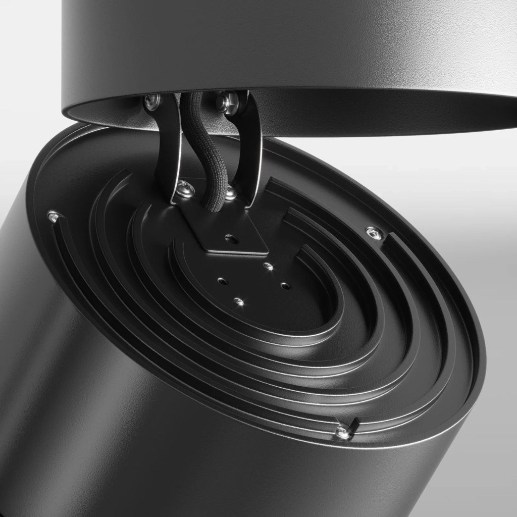 Maytoni Plafoniera moderna Yin 1 luce LED integrato nero alluminio