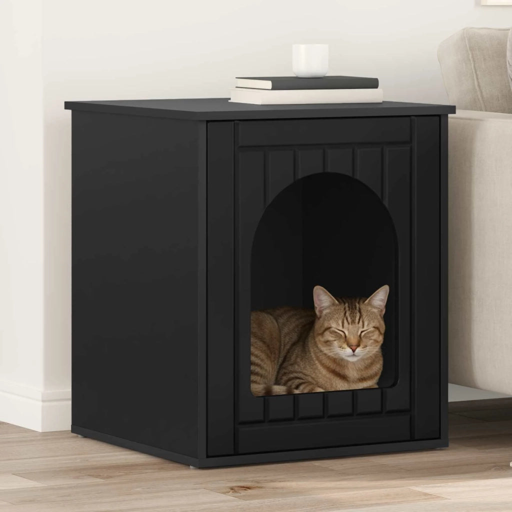 Casa per Gatti Nero 53 x 52 x 62 cm Legno multistrato 8000708