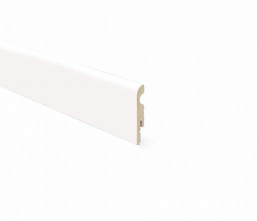 Battiscopa Mdf 80X10X2400 Bianco - Kimono