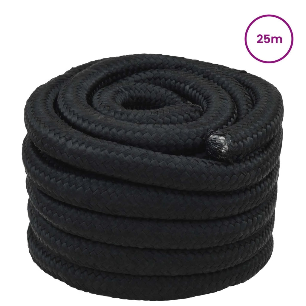 Corda | Fune da Barca 25 m 3 Nero PP