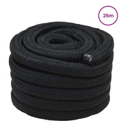 Corda | Fune da Barca 25 m 3 Nero PP