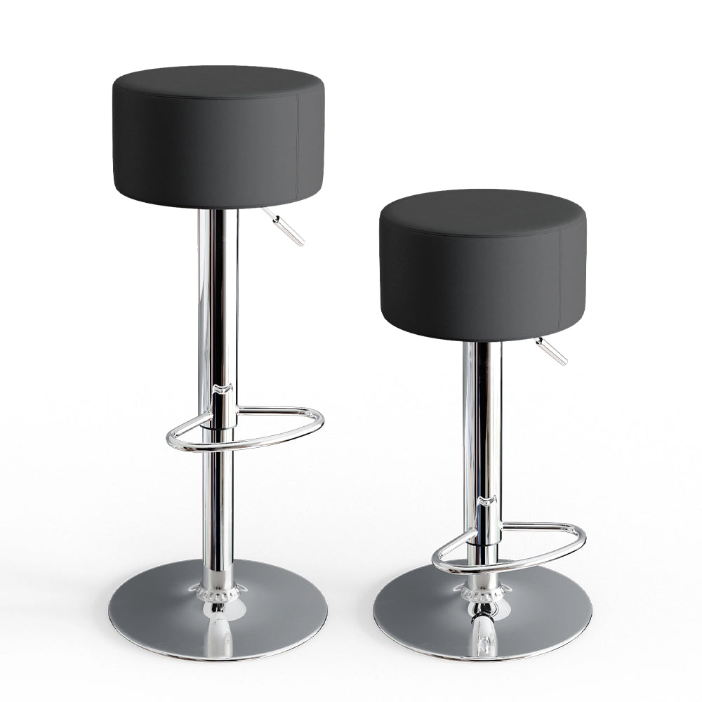 Vicco Set di 2 sgabelli da bar Nero 33 x 92 cm 2 parti