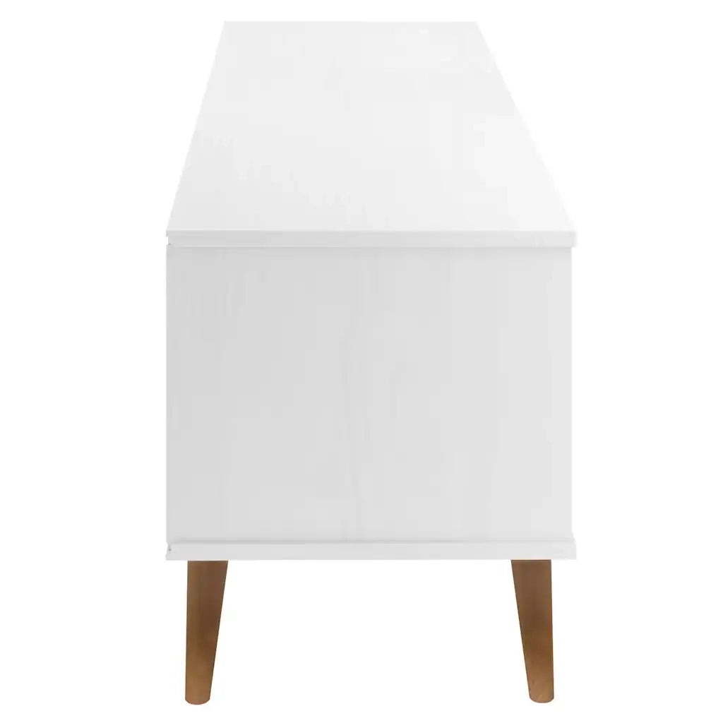 Mobile TV | Armadietto TV | Mobile Porta TV MOLDE Bianca 158x40x49 cm in Legno Massello di Pino
