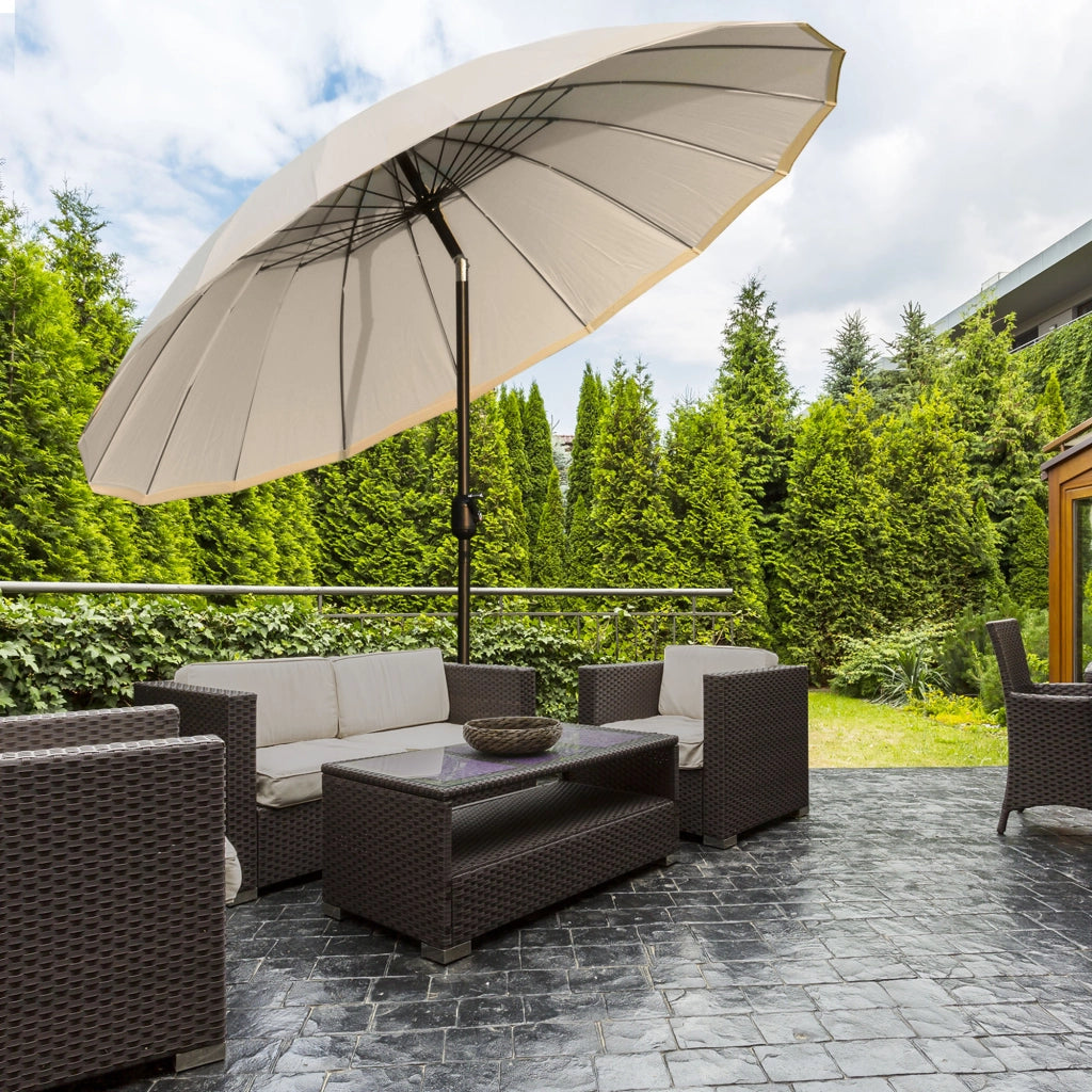 Ombrellone da Giardino 2.5x2.5m ¨C Minimal ¨C Crema