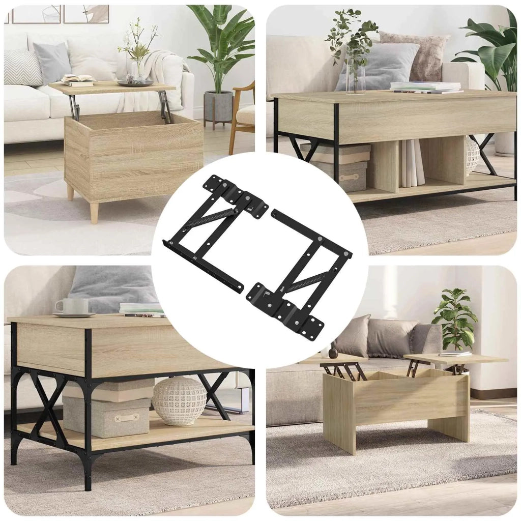 Meccanismo di Sollevamento per Letto 12 pz Nero Ferro CFW6721922