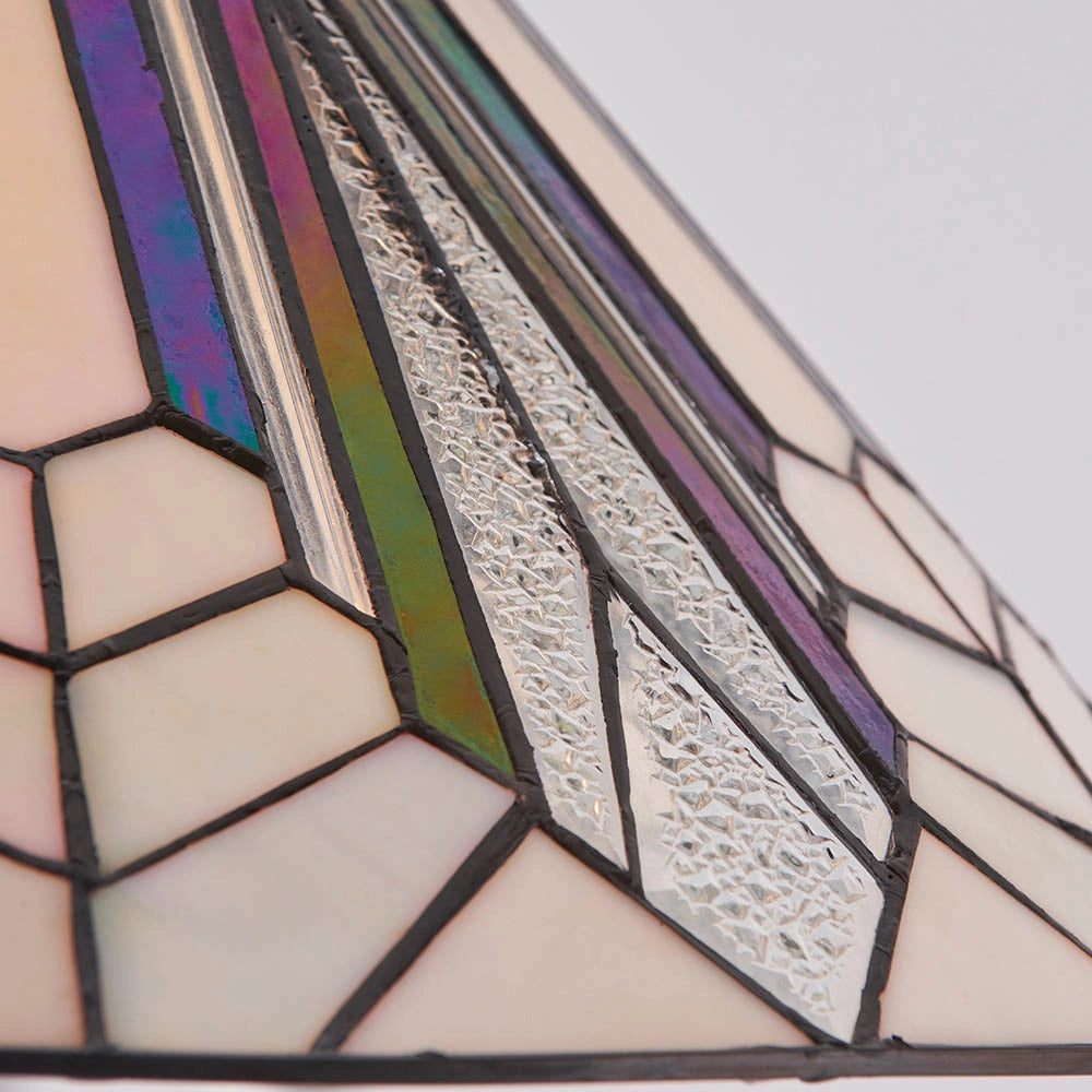 Lampada a sospensione Tiffany Astoria vetro multicolore Ø40 E27