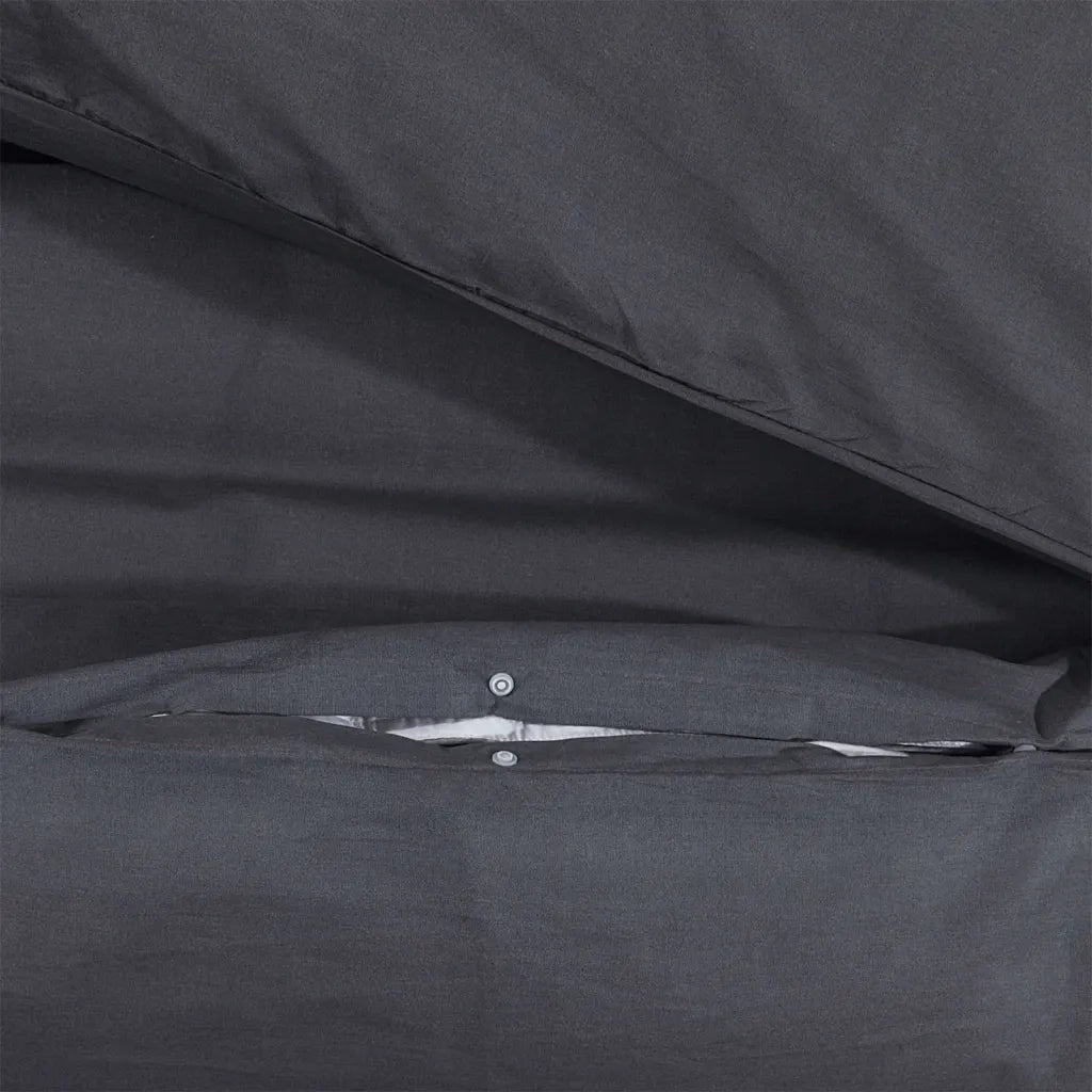 Set Copripiumino Nero 260x220 cm in Cotone 136536