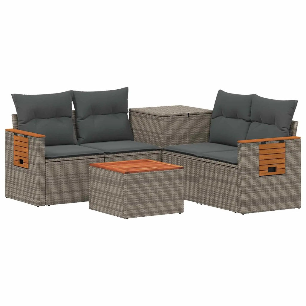Set di divani 6 pz Grigio e Grigio Scuro 3447668