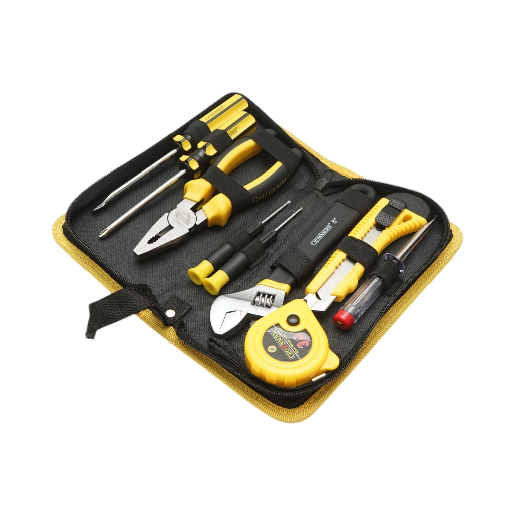 Kit di attrezzi combinato Crownman da 9 pezzi