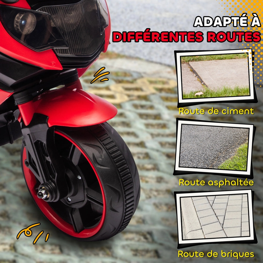 Auto elettrica per bambini ¨C zephmum ¨C 6V, rosso, luci e suoni