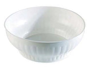 INSALATIERA COSTOLATA IN PLASTICA BIANCA- - ø cm.30 - 5 pezzi STEFANPLAST