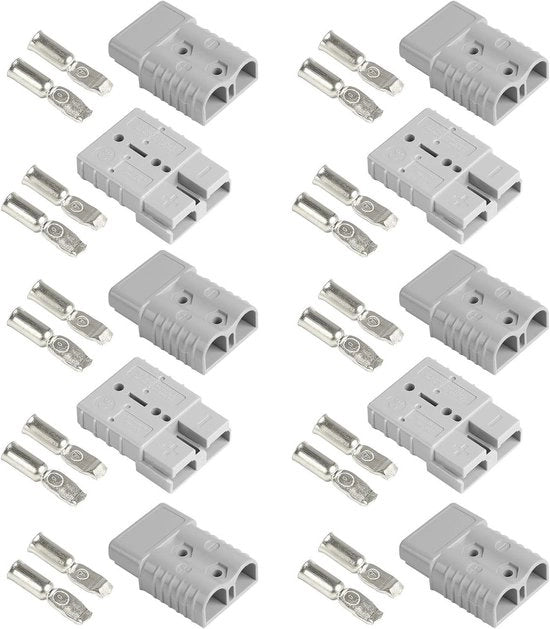 Connessione ad alta tensione 50A 600V in grigio - Disconnessione rapida per auto, caravan, barca - Collegamento ad alta tensione