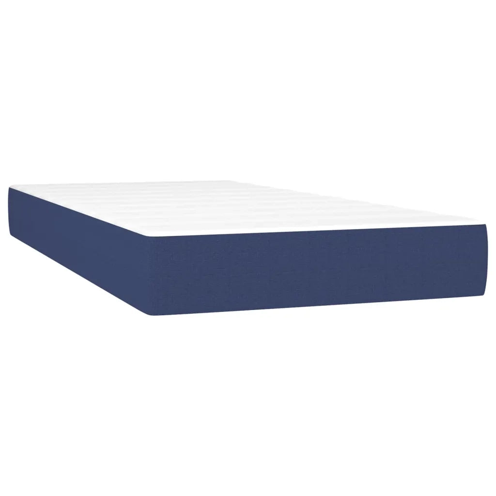 Giroletto a Molle con Materasso Blu 200x200 cm in Tessuto 3128475