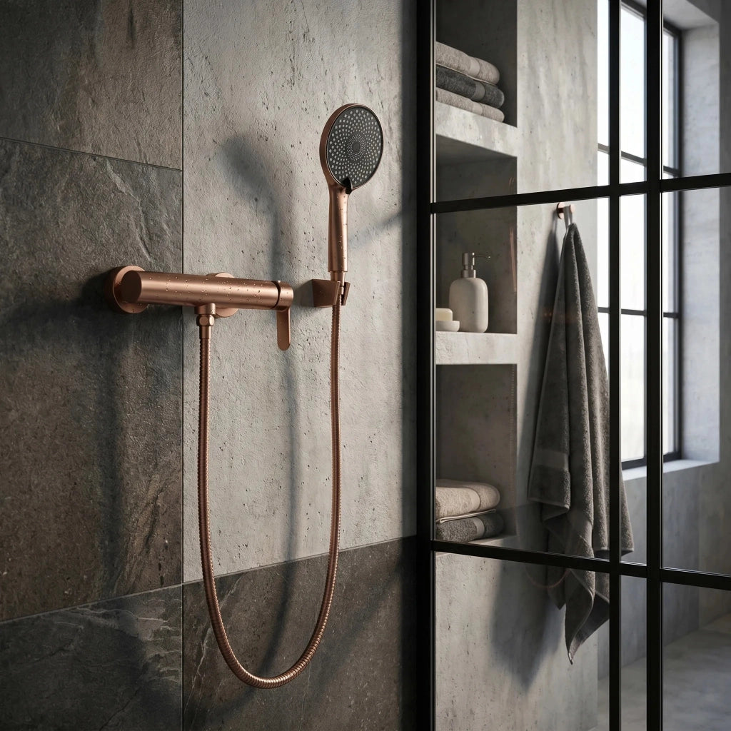 Rubinetto Doccia Rea Arcos Brush Copper