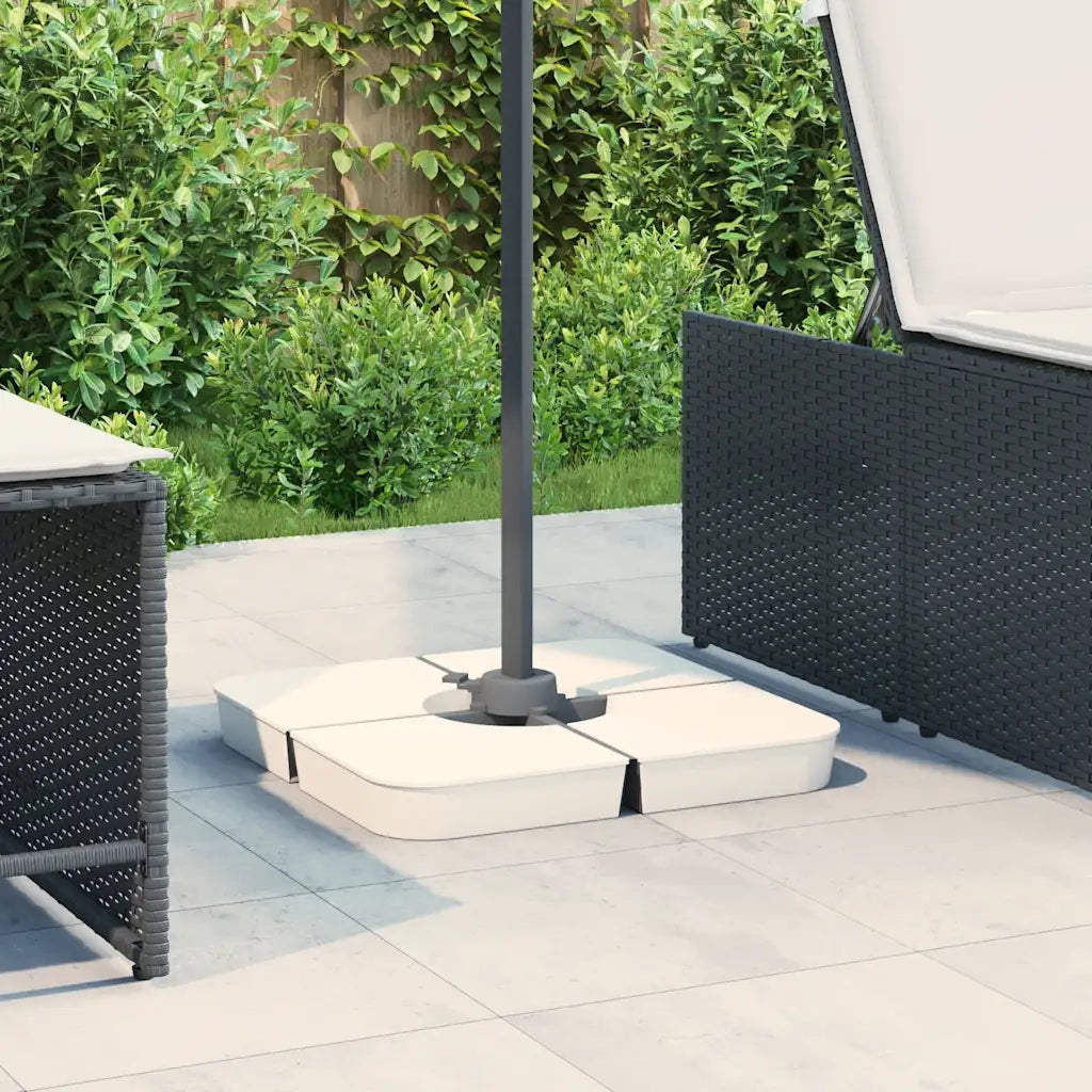 Set Base per Ombrellone 4 pz con Supporto a Croce 100 kg PP 847446