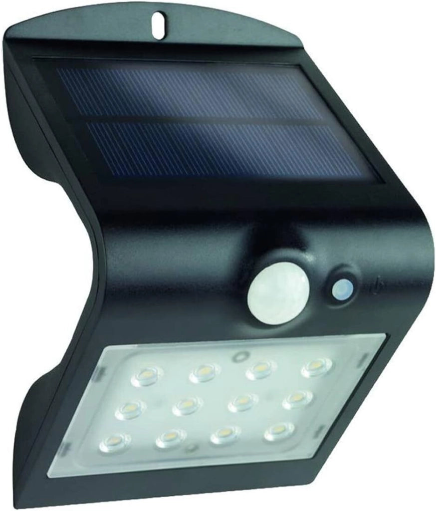 REV 2091111200 Butterfly Lampada Solare LED da Esterno con Sensore di Movimento 1,5W 220lm 4000K IP65 colore Nero