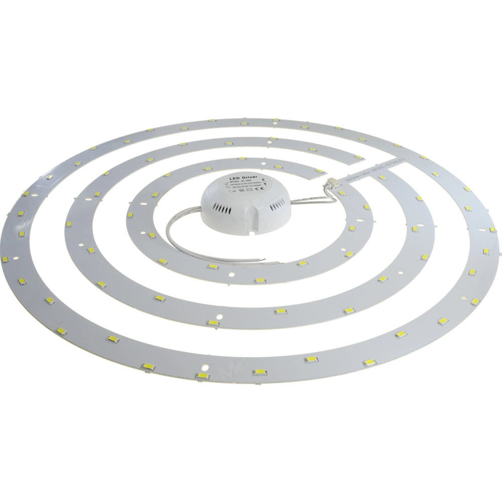 Trade Shop - Circolina Led Smd 5630 Luce Fredda Facile Da Installare Con Calamita E Driver -