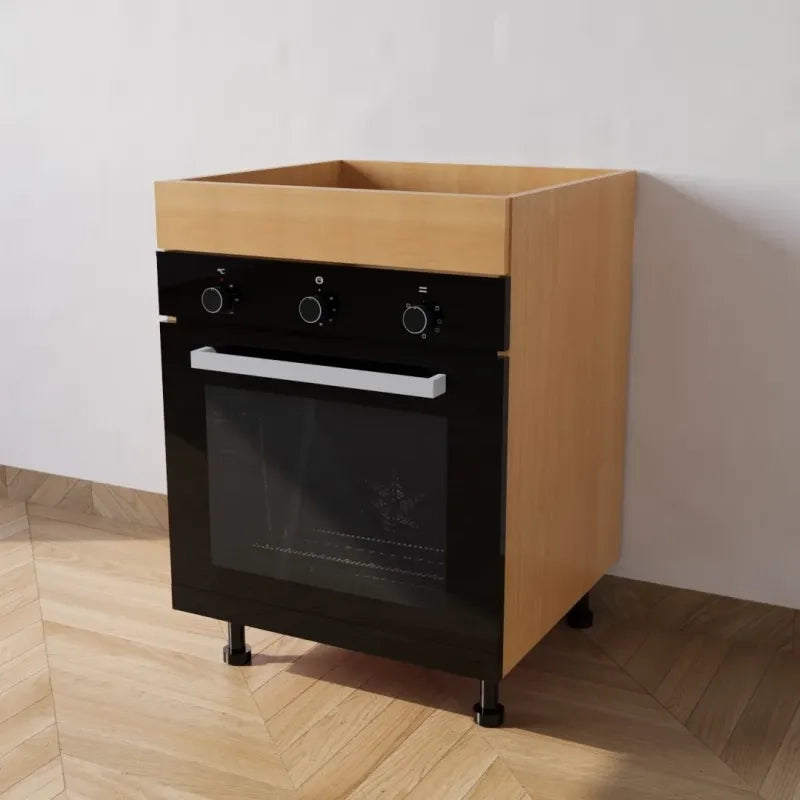 Mobile Base forno il legno L 60 x H 72 x P 55,5 cm in kit colore Faggio